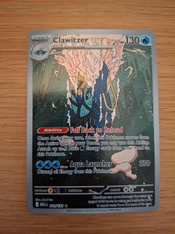 Clawitzer 141/132 Mega Evolution Pokémonkaart beschikbaar voor biedingen