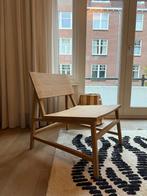 Eikenhouten lounge stoel - mid century Scandinavisch design, Huis en Inrichting, Ophalen, Zo goed als nieuw, 50 tot 75 cm, Hout
