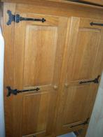 2 zware houten landelijke brocante kasten, Ophalen, 25 tot 50 cm