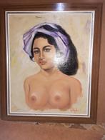 Schilderij Indonesische vrouw, Ophalen