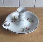 Kerst kandelaar porselein blaker kerstroos Point a la Ligne, Huis en Inrichting, Woonaccessoires | Kandelaars en Kaarsen, Overige materialen