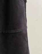 RELISH vegan leather gilet zwart bont gevoerd mt L, Maat 38/40 (M), Italie, -, Verzenden