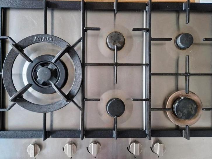 ATAG Gasfornuis - 5 pits, Witgoed en Apparatuur, Fornuizen, Gebruikt, Inbouw, Gas, 5 kookzones of meer, Minder dan 85 cm, 60 cm of meer