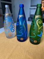 Perrier bronwater, 3 jubileumflessen, millennium uitgave., Ophalen of Verzenden, Nieuw, Overige typen