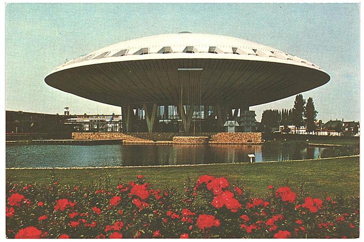 964759 Eindhoven N Br Evoluon Wederopbouw Philips Nette oude, Verzamelen, Ansichtkaarten | Nederland, Ongelopen, Noord-Brabant