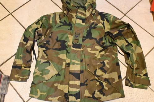 US army regenjack woodland camouflage jas regenjas, Verzamelen, Militaria | Algemeen, Landmacht, Kleding of Schoenen, Amerika
