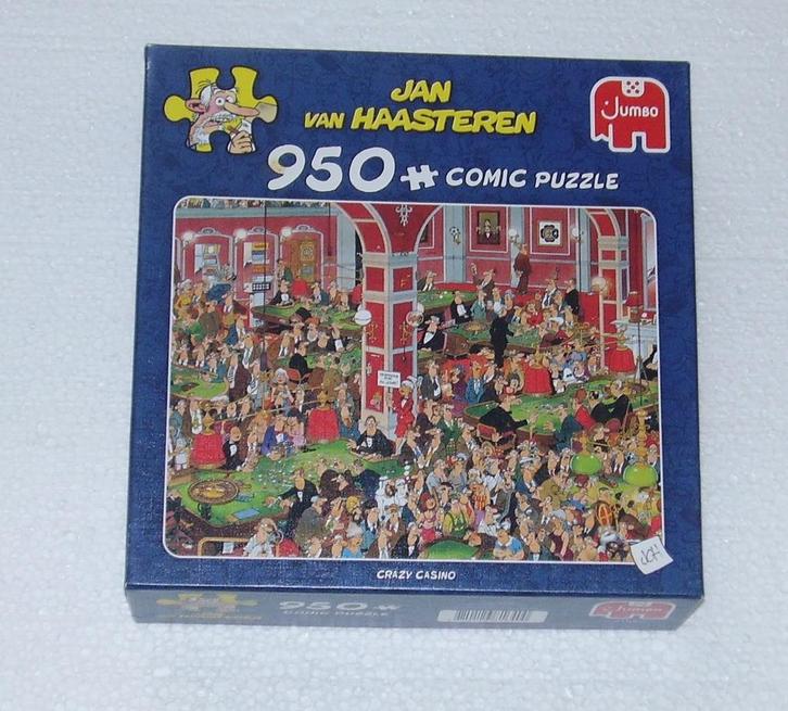 Jan van Haasteren - Crazy Casino - (950 stuks), Hobby en Vrije tijd, Denksport en Puzzels, Zo goed als nieuw, Legpuzzel, 500 t/m 1500 stukjes