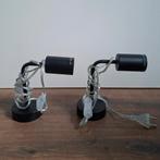 Kwantum Zwarte Muurlampen - Set van 2, Huis en Inrichting, Lampen | Wandlampen, Ophalen, Gebruikt, Metaal, Modern