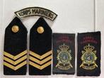 Korps Mariniers – rangonderscheidingstekens & emblemen, Verzamelen, Militaria | Algemeen, Verzenden, Marine, Nederland, Embleem of Badge