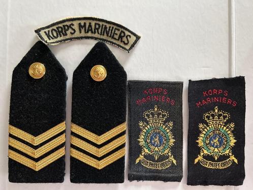 Korps Mariniers – rangonderscheidingstekens & emblemen, Verzamelen, Militaria | Algemeen, Marine, Embleem of Badge, Nederland