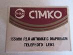 Vintage Cimko lens 135mm f2.8, Ophalen of Verzenden, Nieuw, Telelens