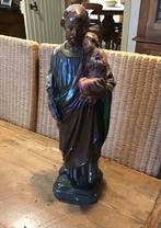 Oud gipsen beeld heilige Sint Jozef, Antiek en Kunst, Ophalen of Verzenden