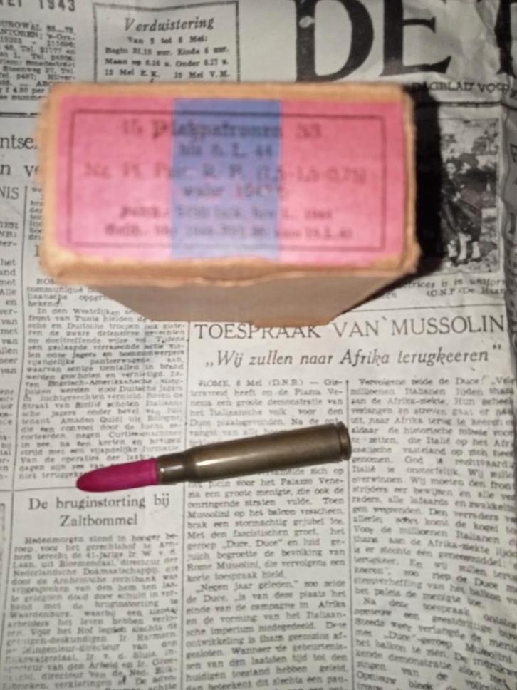 Platzpatrone 33 met punt LEEG, Verzamelen, Militaria | Tweede Wereldoorlog, Hulzen of Bodemvondsten, Ophalen of Verzenden