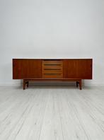 Vintage Deense Teak Sideboard Dressoir Jaren 60 Retro, 150 tot 200 cm, Teakhout, Ophalen of Verzenden, Zo goed als nieuw