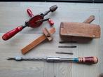 Set oud handgereedschap, Doe-het-zelf en Verbouw, Ophalen of Verzenden, Gebruikt