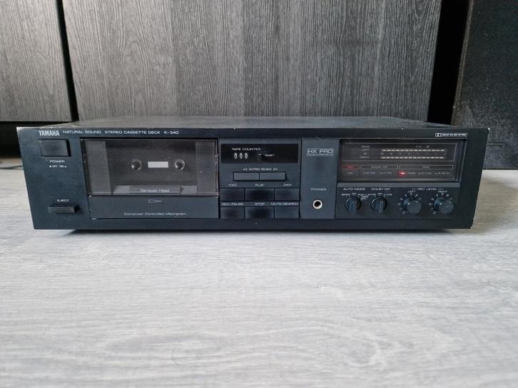 Yamaha K-340 vintage cassettespeler, getest en werkt, Audio, Tv en Foto, Cassettedecks, Overige merken, Ophalen of Verzenden