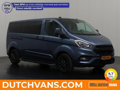 Ford Transit Custom 2.0TDCI Lang Automaat Dubbele Cabine Pla, Auto's, Bestelauto's, Te koop, ABS, Airconditioning, Android Auto