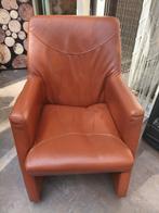 orange leren stoelen, Huis en Inrichting, Fauteuils, Ophalen, Gebruikt