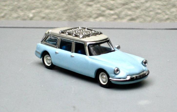 Citroen ID 19 Break 1960 blauw Monte Carlo Norev H0 1:87, Hobby en Vrije tijd, Modelauto's | 1:87, Nieuw, Auto, Overige merken