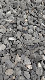 1 m3 Basalt split kleur grijs/antraciet, Tuin en Terras, Grind, Keien en Split, Ophalen, Antraciet, Zo goed als nieuw, Split