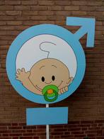 babybordverhuur westervoort, symbool jongetje geboorteborden, Ophalen, Nieuw, Geboortebord