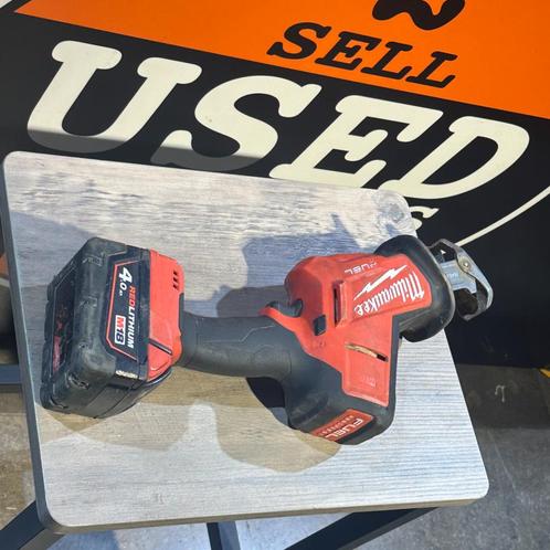Milwaukee accu reciprozaagmachine - M18 FHZ-0X - Fuel Hackza, Doe-het-zelf en Verbouw, Gereedschap | Handgereedschap, Zo goed als nieuw