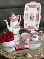 Royal albert LADY CARLYLE SET🌷🌷🌷, Ophalen, Zo goed als nieuw, Porselein, Kop en/of schotel