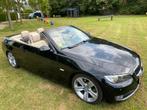BMW 3-Serie 3.0 I 325i Cabrio AUT 2007 Zwart, Auto's, BMW, Beige, Cabriolet, 4 stoelen, Leder