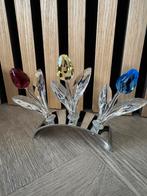 3 tulpen van SWAROVSKI met display in doos, Verzamelen, Swarovski, Tulpen, Verzenden, Overige typen, Zo goed als nieuw