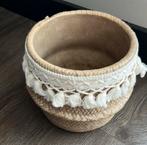 Bloempot 21h x 17 cm japandi / Ibiza style, Huis en Inrichting, Woonaccessoires | Schalen en Manden, Ophalen of Verzenden, Zo goed als nieuw