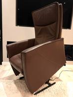 Prominent Sta Op stoel bruin leer, Huis en Inrichting, Fauteuils, Ophalen, Minder dan 50 cm, Minder dan 75 cm, Leer