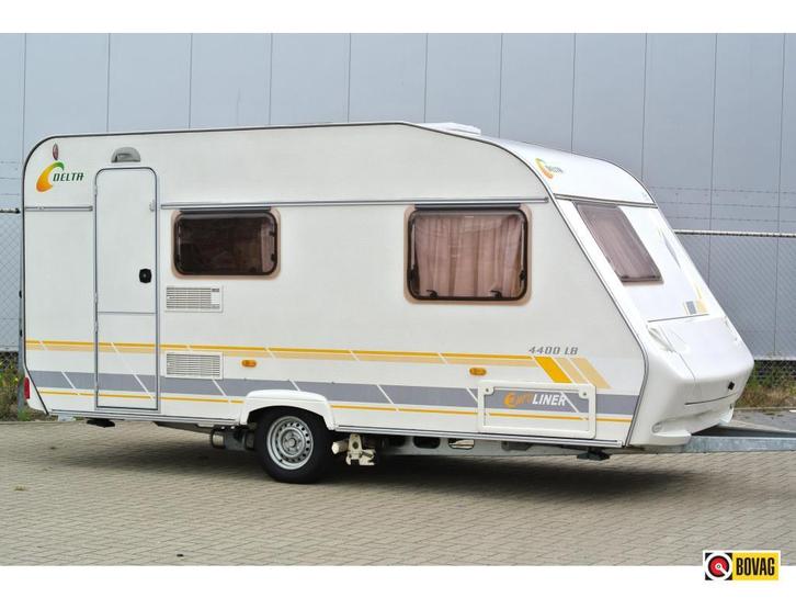 Delta Euroliner 4400 LB|Voortent|Luifel|Bovag Garantie|Mover, Caravans en Kamperen, Caravans, Bedrijf, tot en met 4, 750 - 1000 kg