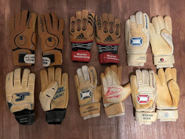 Match worn keepershandschoenen, Verzamelen, Sportartikelen en Voetbal, Gebruikt, Overige typen, Ajax, Ophalen of Verzenden