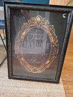 Zwarte lijst, Huis en Inrichting, Woonaccessoires | Lijsten, Ophalen, Gebruikt, Overige materialen, 75 cm of meer