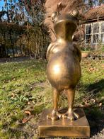 Kikker beeld goud vijver zwembad tuin kunst cadeau, Ophalen, Nieuw, Kunststof, Dierenbeeld