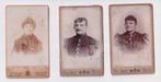cdv 3x België, militair, naam Nieuwenhuyse, Verzamelen, Gebruikt, Verzenden, Foto, Buitenland