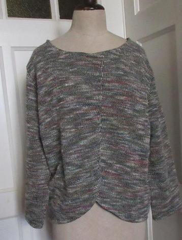 Overslag jasje / vest grijs gemêleerd / vintage Hema maat 50 beschikbaar voor biedingen