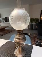 Oude Tinnen Olie Lamp op stroom, Ophalen of Verzenden
