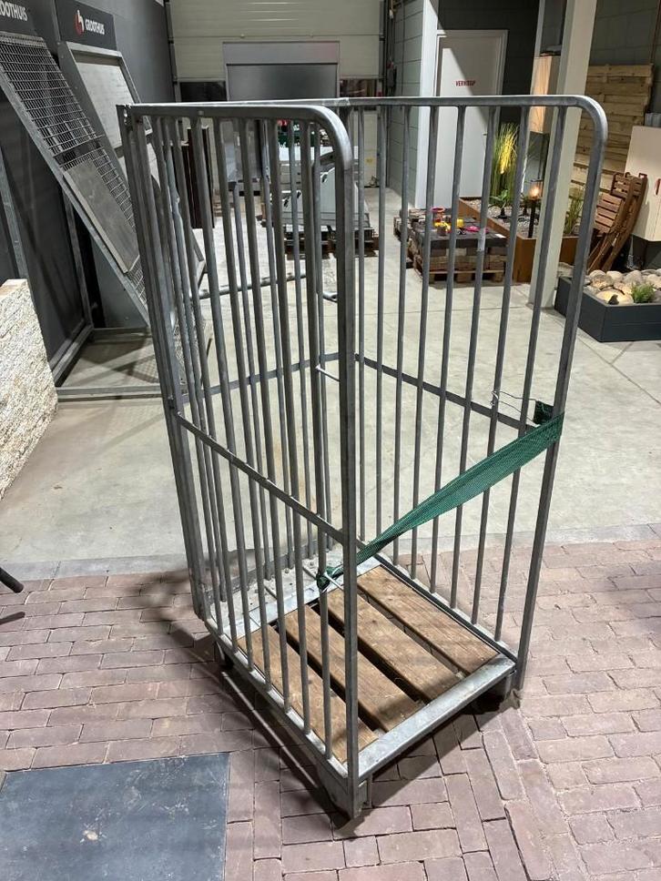 Rolcontainer, transportkar/wagen, Doe-het-zelf en Verbouw, Transportwagens, Gebruikt, Transportkar, 100 liter of meer, Ophalen of Verzenden