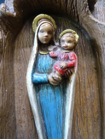 100097=Maria met het Heilig Kindje, plakkaat.309 beschikbaar voor biedingen