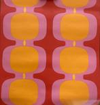Jaren 70 Behang, Ophalen of Verzenden, Minder dan 10 m², Oranje