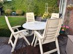 Tuinset Hartman tafel en stoelen, Tuin en Terras, Tuinsets en Loungesets, Ophalen, 4 zitplaatsen, Kunststof, Gebruikt
