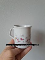 Beker mok met konijnen, porselein D8xH9.5cm, Overige typen, Nieuw, Ophalen of Verzenden, Overige stijlen