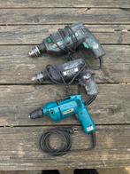 3 boormachines, Makita DP4700 Skill en Faust, Ophalen of Verzenden, Zo goed als nieuw, 600 watt of meer, Boormachine