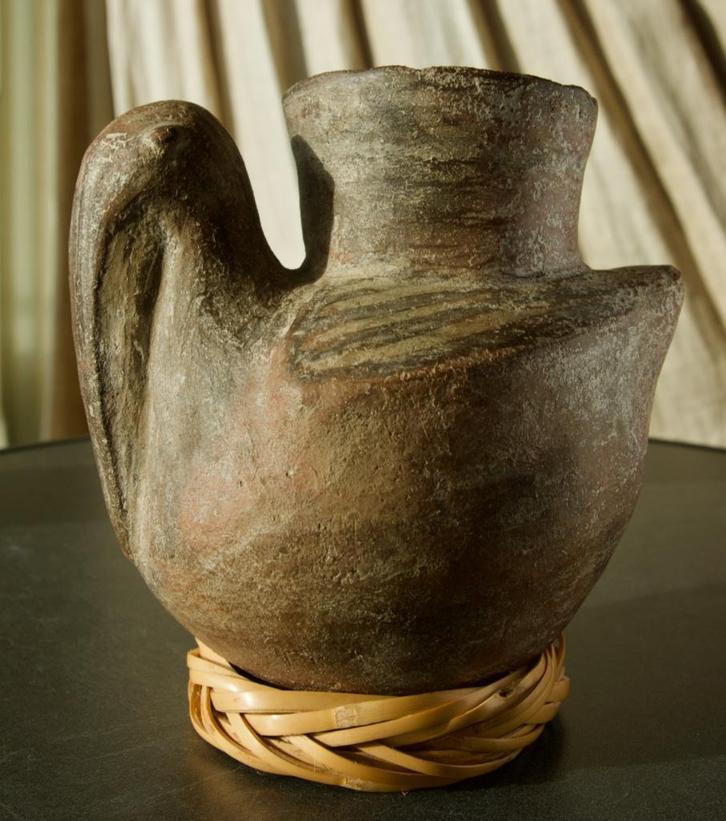 Pre Colombiaanse Pelikaan-kan, Peru, Moche - Chimu € 250,00, Antiek en Kunst, Antiek | Keramiek en Aardewerk, Ophalen of Verzenden