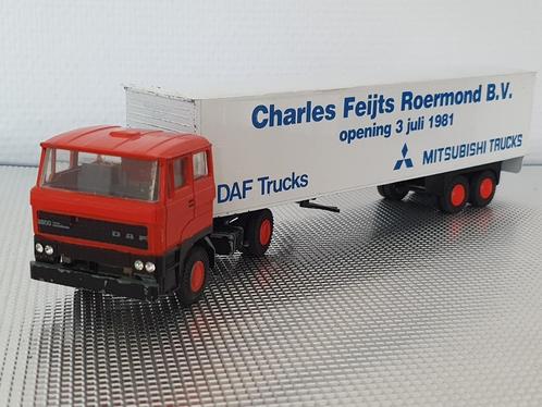 Lion car Daf 2800 Charles Feijts Roermond eurotrailer 1:50, Hobby en Vrije tijd, Modelauto's | 1:50, Gebruikt, Bus of Vrachtwagen