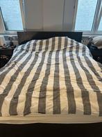 Zwart IKEA bed 160 bij 200 lattenbodem, Ophalen, Zwart, Tweepersoons, Zo goed als nieuw