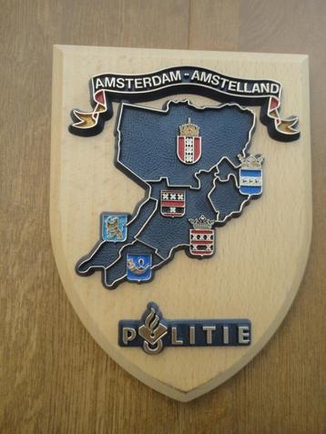Mooi wapenschil politie Amsterdam Amstelland beschikbaar voor biedingen