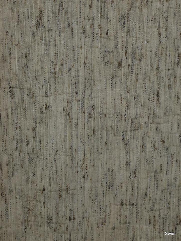 14203 Textiel behang met vezels vintage wallpaper swiet, Huis en Inrichting, Stoffering | Behang, Beige, Bruin, minder dan 10 m²