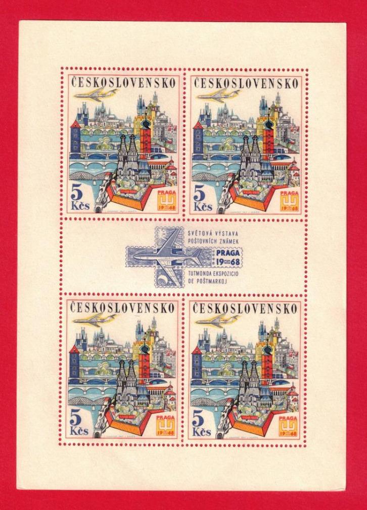 TSJECHOSLAVAKIJE 1744 blok kleinbogen postfris, Postzegels en Munten, Postzegels | Europa | Overig, Postfris, Overige landen, Ophalen of Verzenden